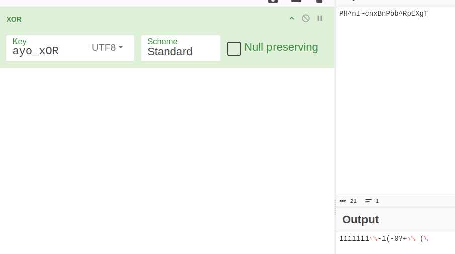 Screenshot: I used CyberChef to get our key !