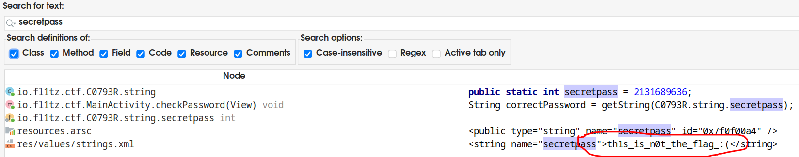 Screenshot: public void checkPassword(View view) { String password = this.passwordInput.getText().toString(); String…