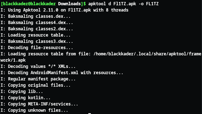Screenshot: To decompile our app i am gonna use Apktool !